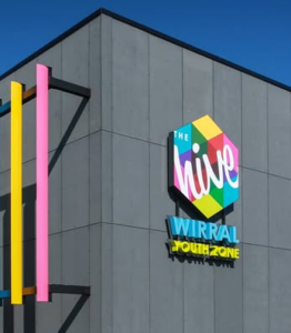 Image of logo on building